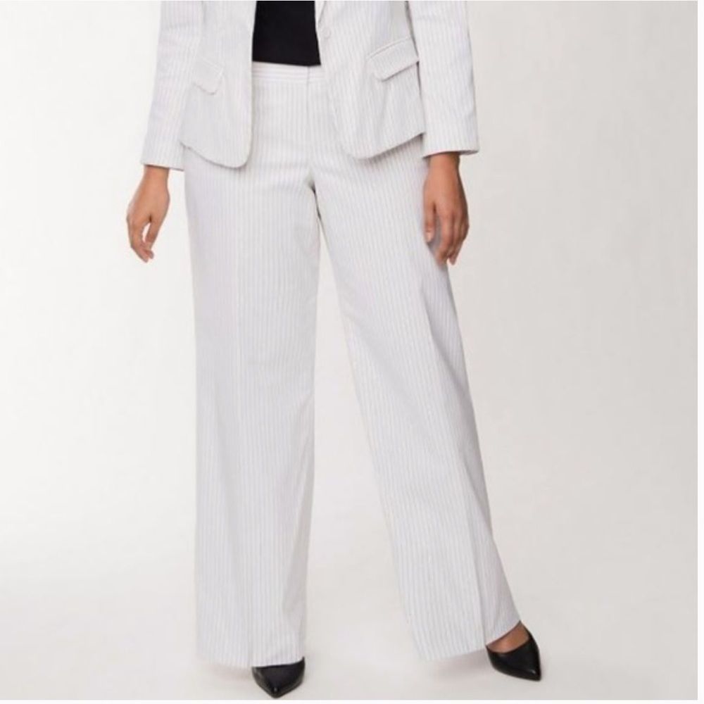Lane Bryant Plus Pin Striped Pants sz 26W Striped NEW